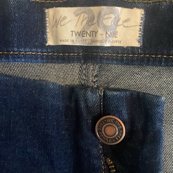 We the Free Feel Like Sunshine Dark Wash Skinny Cropped Jeans Size 29 - Picture 15 of 16